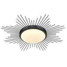 Golden 9126-FM24 BLK-OP - Wry Lighting Kieran Integrated LED 24in Flush Mount in Matte Black